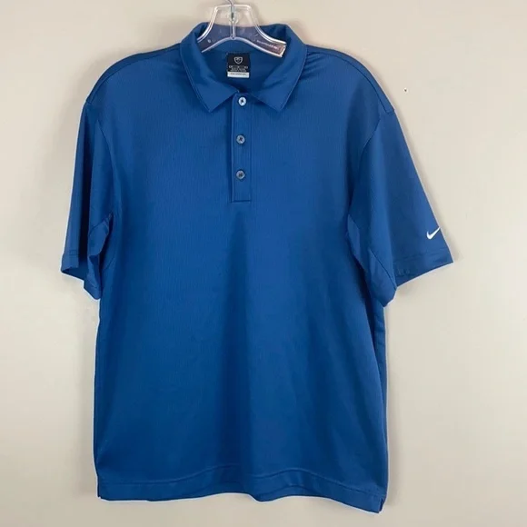 Nike Golf Men’s Blue Short Sleeve Polo Size Medium - Picture 4 of 16